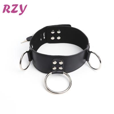 China Adult High Pleasure Japanese Leather Adult Sex Toys BDSM Products Restraints Female Bondage Neck Wearing Collar for sale