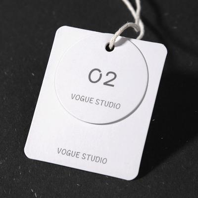 China Sustainable Custom Paper Printing Clothing Hang Tags For Sale Hang Tags For Jeans And Clothes for sale