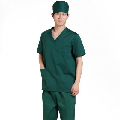 China Hospital Customization Uniform Men And Women Scrub Short Sleeve Hospital Clothes Isolation Surgical Clothing for sale