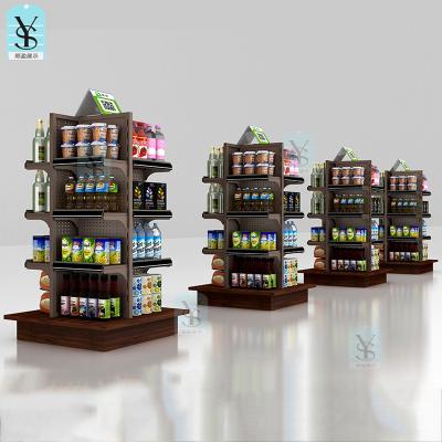 China Double-sided New invention supermarket display shelf, display stand for gondola shelving Beauty shop for sale