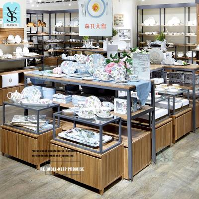 China Double-sided New design Supermarket Promotional Display Shelf Metallic Display Rack Beauty Makeup Grocery Stores for sale