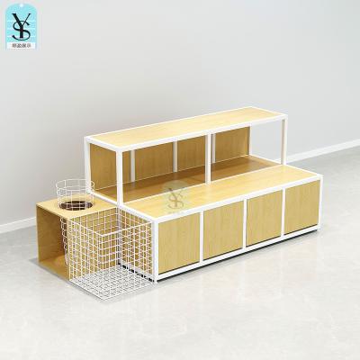 China Double-sided Popular Fashion showcase for cloth shop for supermarket rack gondola for Display Rack products shelf for sale