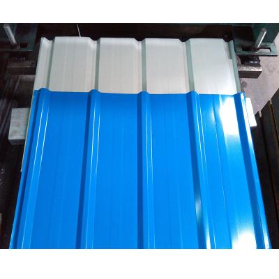 China Roof Roofing Sheet Color Construction Coated Corrugated Steel Plate for sale