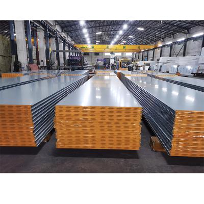 China 1150MM/950MM Metal Clean Room Sandwich Panel Sulfur Oxygen Double Side Magnesium Insulated Wall Panel for sale