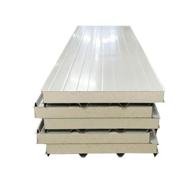 China Modern Polyurethane PU Insulated Sandwich Panel For Cold Room And Roof for sale