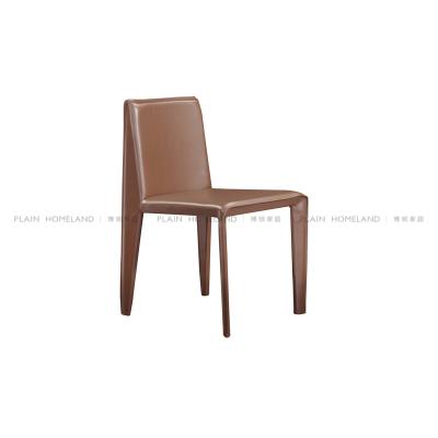 China Modular Wholesale Leather Armless Upholstered High Quality Dining Chairs for sale