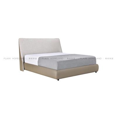 China Double King Size Leather Bed (other) Adjustable Furniture Modern European Design For Bedroom for sale