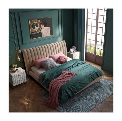 China (Other) adjustable double bed with storage with right factory price bedroom bed set color can change modern queen bed set for sale