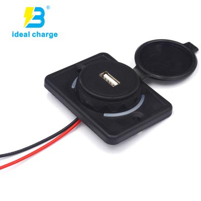 China Dual USB Charger 12V Car Inverter USB RV Use Power Socket Car 1a 2.1a Plug Built Access for sale