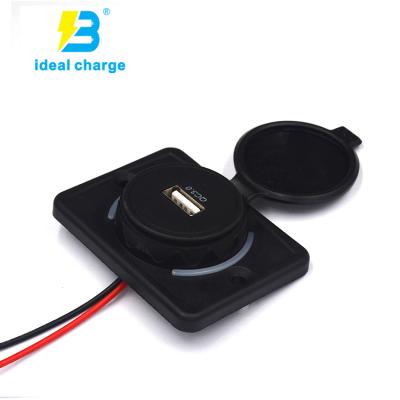 China MP3/MP4 Player Ideal-Charge Installation RV Car City Bus USB QC3.0 Outlets Car USB Mount Socket 1 Flush USB Port for sale