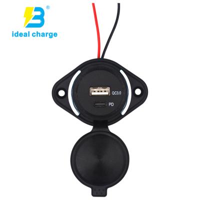 China Bus accessories qc3.0 usb charger palladium nylon plastic charging station for phones bus seats installation for sale