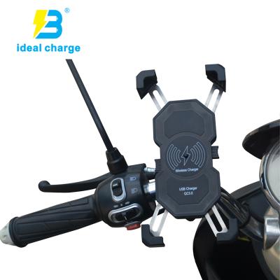 China 4-6.5inch Mobile Phone X Mobile Radio Charger Motorcycle Phone Bracket Holder For 4-6.5inch Bike Cellphone for sale