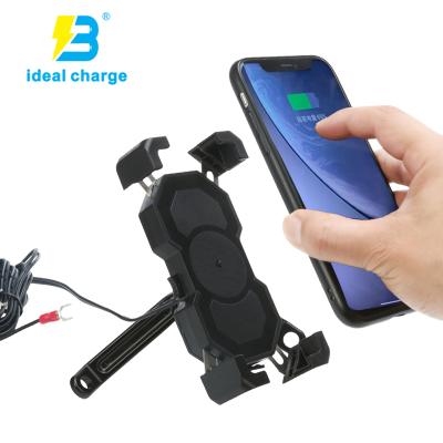 China 4-6.5inch Mobile Phone New Motorcycle/E-Bike Phone Holder With USB Charger Rearview Mount 12-85V Input for sale