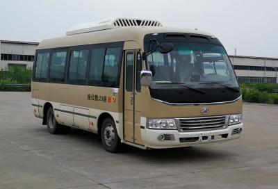 China Bruine 23 zitplaatsen elektrische bus EV wegwegen elektrische passagiersbus Te koop