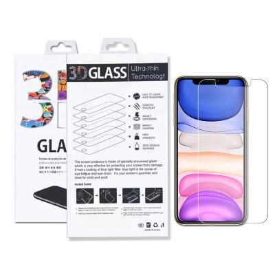 China Best High Transparent High Clear Tempered Glass Screen Protector For iPhone 11Mobile Phone ScreenProtector for sale