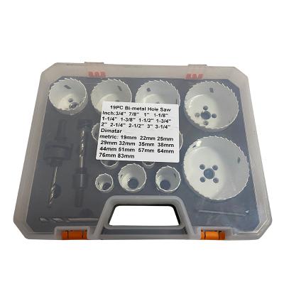 China Bimetal 19PC PIPE Hole Saw Hole Saw For Pipe Cutting Machine Replaceable Hole Saw for sale