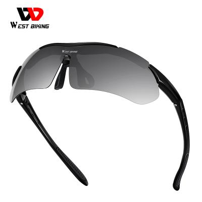 China Polarized Light/Lightweight Resistance/Reduction/UV Resistance WESTBIKING Frame Polarized Big Comfortable Fifld Bike Full Glass Frame Design 400 UV Colorful Outdoor Sports Bike Glasses for sale