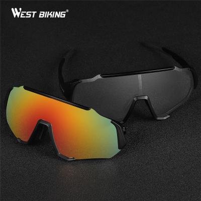 China Sports Sun Glasses WEST CYCLING New Fifld 400 Full Frame Bicycle Glasses UV Polarized Colorful Outdoor Sports Big Comfortable Bike Cycling Glasses for sale