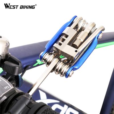 China WESTERN BIKERS Small and Convenience Recycling Wrench Tatch Tire Repair Maintenance Tool Kit Portable Bicycle Repair Multi Tool Kit for sale