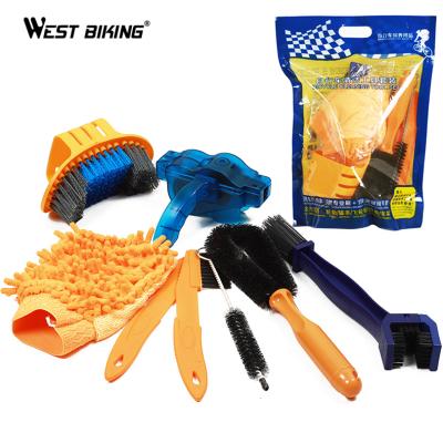 China WESTERN BIKERS Portable Bike Bicycle Tool Kits Multi Cleaning Sets Sweep Bicycle Road Chain Wheel Cleaner Tool Kit Recycling Set for sale