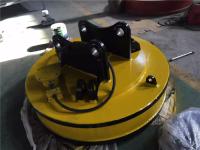 China Flat Round Magnets Plate Lifting Magnets For  Steel Some Scrap Metal Yard for sale