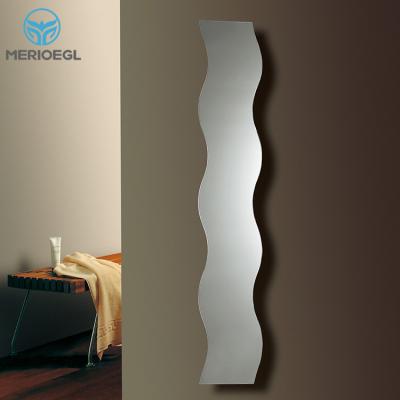 China Cheap Decorative Bathroom Mirror S Shaped Wave Shaped Wall Dressing Mirror for sale