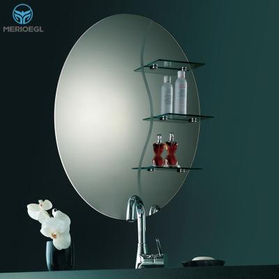 China Best Selling MERIOEGL Bathroom Mirror Wall Hanging Mirror With Shelf for sale