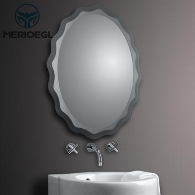 China Large Bathroom Wash Basin Mirror Frame Decorative Sharpening Mirror For Bathroom for sale