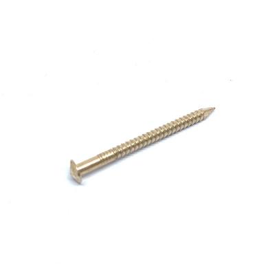 China 50M M x 2,8 Rose Head Silicon Bronze Nails Ring Shank Corrosion Resistance en venta