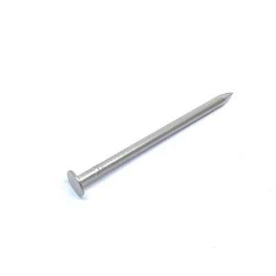 China 3.05 X 65MM Flat Head 316 Stainless Steel Nails With Plain Bright Shank for sale