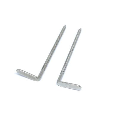 China Cabeza de acero inoxidable pulida del ángulo de 304 Ring Shank Nails With Right en venta