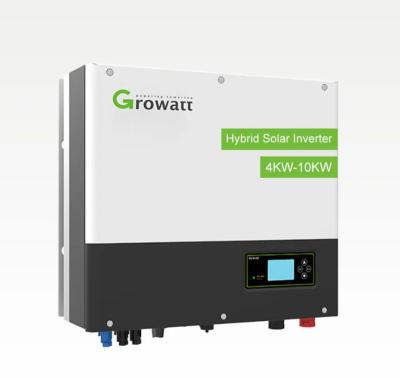 China Instock Growatt Hybrid Inverter Solar Inverter On Grid Mppt Sph4000-10000 4kw 4000w 5kw 5000w 6kw Solar Inverter Growatt 505*453*198mm for sale