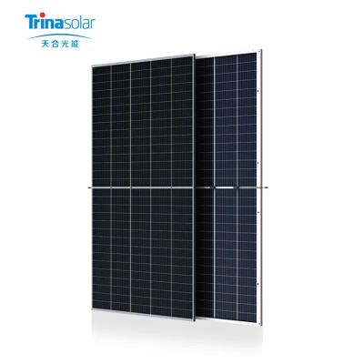 China Most Efficient Trina TSM-DE19 Solar Module Solar Panel Half Cell 535w 545w 555w Perc 210mmx210mm for sale