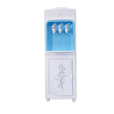 China Hotel Hot Cold Water Dispenser Machine Hot Cold Hot Three Taps for sale