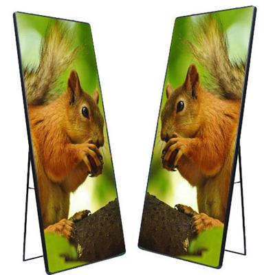 China Indoor Indoor Stand Led Mirror Screen Led Poster Display P2.5 Led Display Billboard Screen for sale