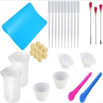 China Amazon Hot Sale 11 Style Viable Different Resin Mixing Tool Kit For Resin Casting DIY Jewelry Making TOYS0829 for sale