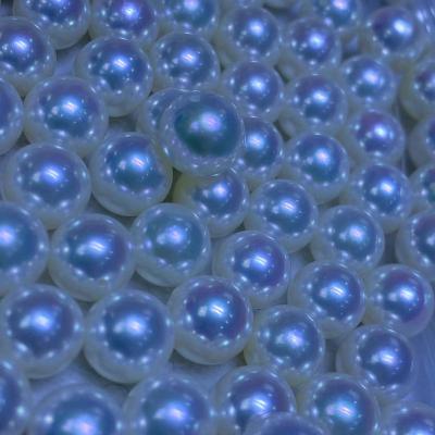 China Pearl White Freshwater Cultured Pearl Strand Natural Freshwater String Big Hole Round Freshwater Pearl Beads for sale