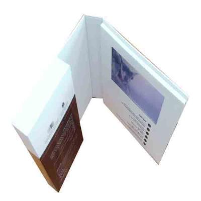 China Advertising Video Booklets / Full Ccolors LCD Video Brochure Card for sale