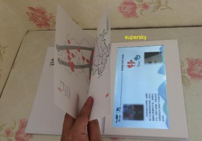 China HD 1024 X 600 LCD Video Brochure Flyer Folder Mailer Card For Wedding Invitation for sale