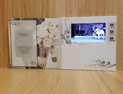 China TFT Video Booklet for Invitation / Wifi promotional video cards for opening veremonies for sale