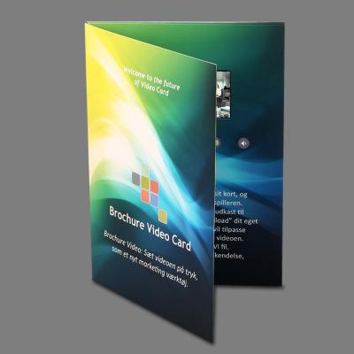 China 5 Inch Lcd Video In Print Brochure Personalized Video Greeting Cards for sale