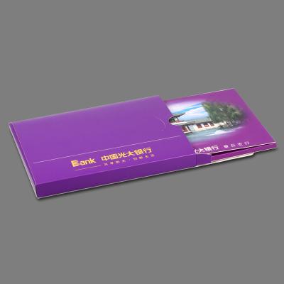 China Purple Video In Print Brochure Video Message Card For Presentation / Advertising for sale