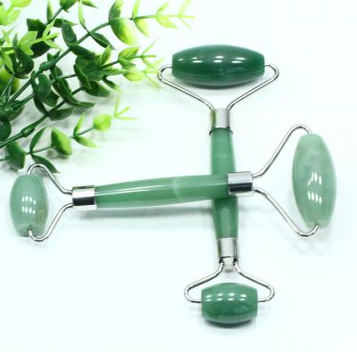 China Massage Function Gua Sha Aventurine Roller 100% Natural Facial Aventurine Facial Roller For Healing for sale