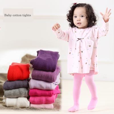 China Manufacturer Breathable Design Your Own Custom Kids Girls Tights, Wholesale 100% Cotton Baby Tights for sale