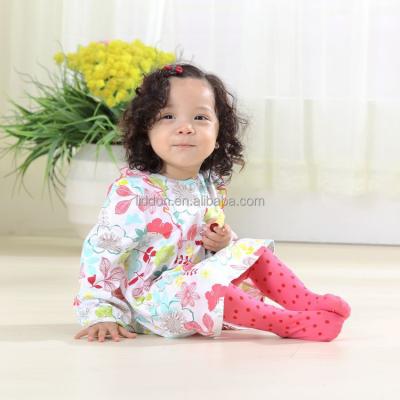 China Wholesale Breathable Silky Soft Baby Tights , Cute Pink Polka Dots Baby Nylon Stockings for sale