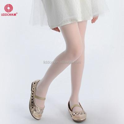 China Factory Wholesale 40 Denier Breathable Kids Solid Color Nylon Tights for sale