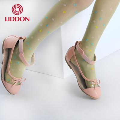 China Wholesale Shiny Yellow Sheer Nylon Fett Tube Pantyhose Breathable Colorful Jacquard Dots Pantyhose Pantyhose for sale