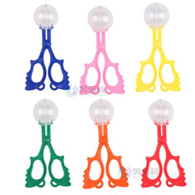 China Cheap Colorful PS/ABS Snowball Bug Clip Kids Plastic Colorful Tweezers Scissors For Boy/Girl Outdoor Exploration Tool Toy for sale