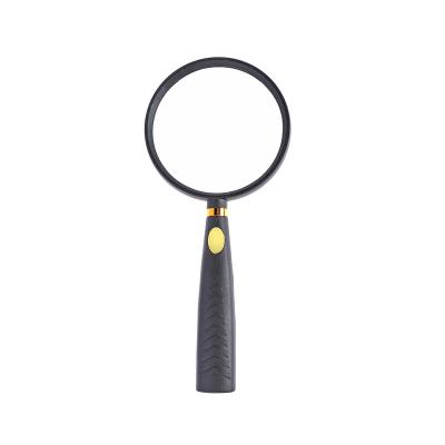 China 5X Glass Magnifying Glass Reading Handheld Magnifying Glasses Plastic Magnifier With Glass Magnifying Glass For Elderly for sale