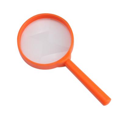 China Kid's Colorful Toy 3X Magnifier Reading Hand Held Magnifiers Plastic Handle Magnifying Glass for sale